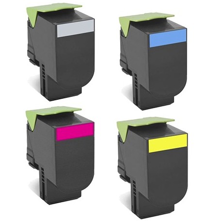 lexmark-cs310-cs410-cs510-702-black-cyan-magenta-yellow-toner-set